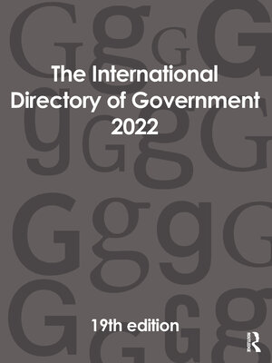 cover image of The International Directory of Government 2022